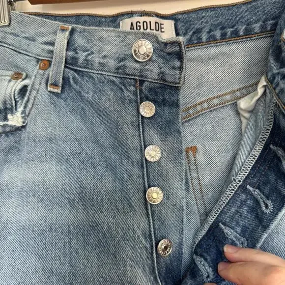 Agolde Riley Hi Rise Straight Crop - Picture 11 of 13